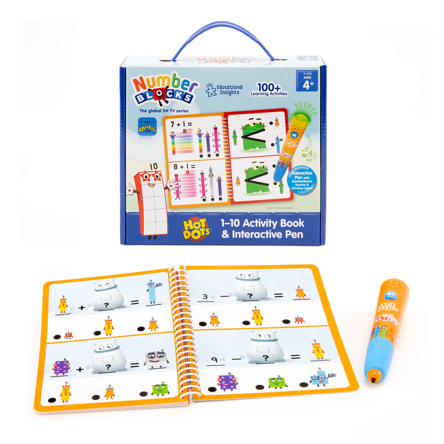 Hot Dots® Numberblocks Activity Book 1-10 & Interactive Pen