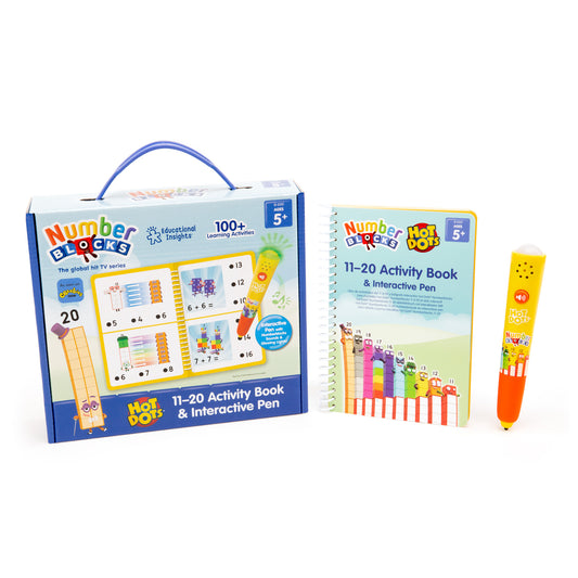 Hot Dots® Numberblocks Activity Book 11-20 & Interactive Pen