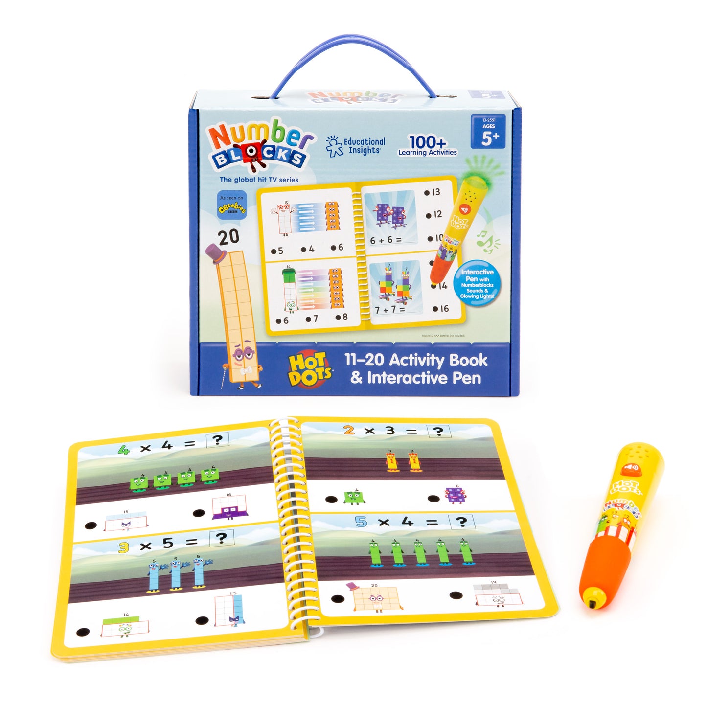 Hot Dots® Numberblocks Activity Book 11-20 & Interactive Pen