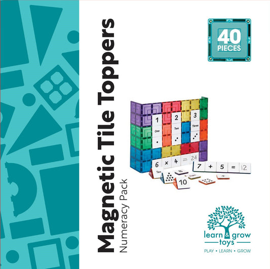 Magnetic Tile Topper - Numeracy Pack (40 piece)