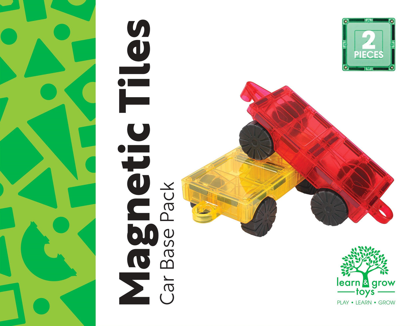 Magnetic Tiles - Car Base Pack (2 Piece)